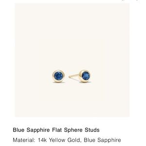 Mejuri Sapphire Earrings